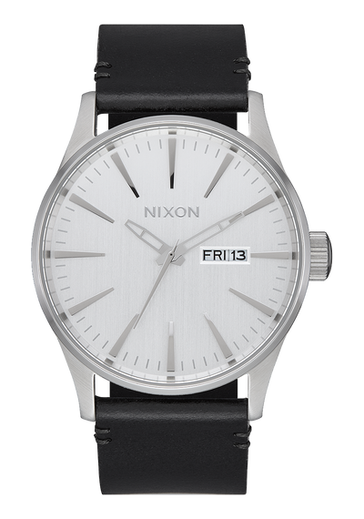 Sentry Leather - All Silver / Black