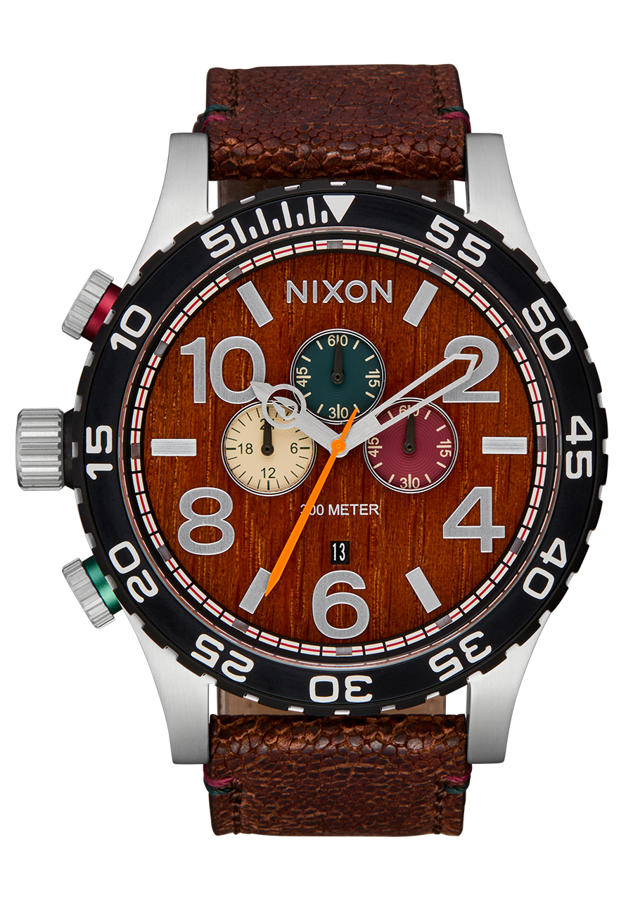 51-30 Chrono Leather - Silver / Rosewood / Chocolate View 1
