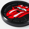 Closeup detail shot of Nixon x Rolling Stones Sentry Wall Clock