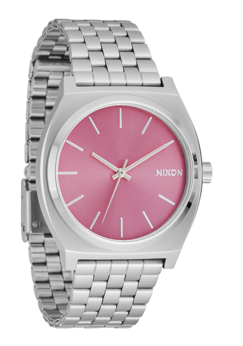 
Nixon Time Teller Watch - Analog - Silver / Pink - View 2