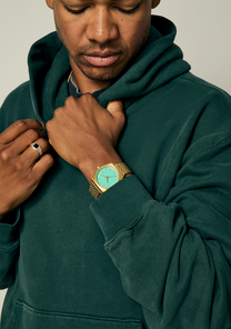 Time Teller - Gold / Turquoise / Gold View 6