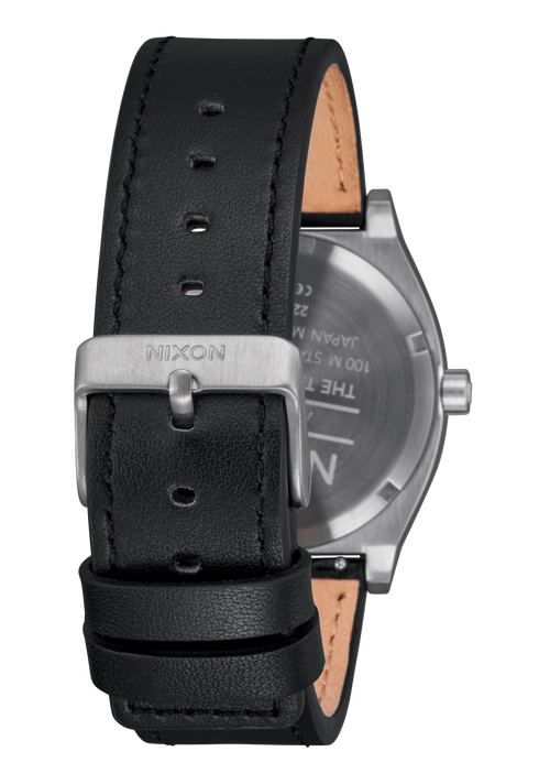 Time Teller Leather - Silver / Black