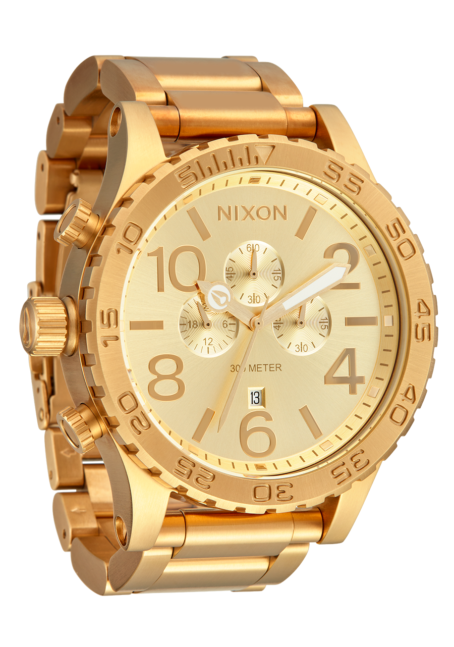 51-30 Chrono Watch | All Gold | Men's Stainless Steel – Nixon EU