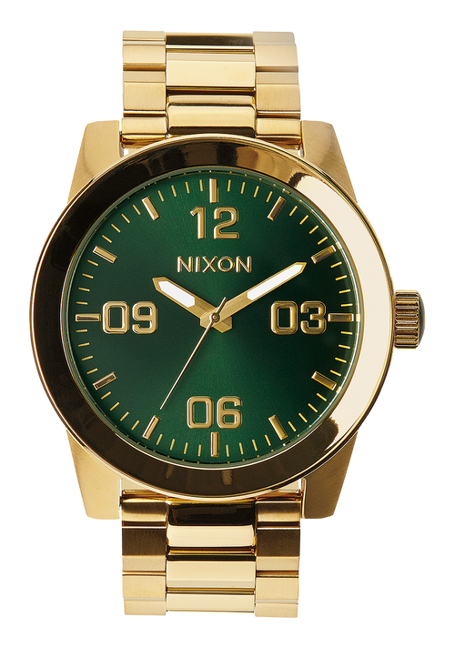 Corporal Stainless Steel - Gold / Green Sunray