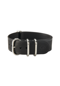 20mm FKM Rubber One Piece Band - Black View 2