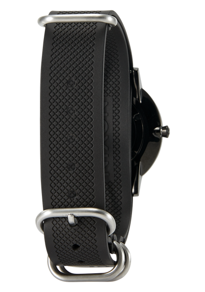 20mm FKM Rubber One Piece Band - Black View 5