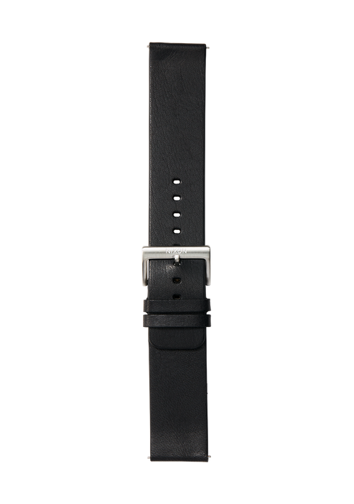 23mm Veg Tanned Leather Band - Black