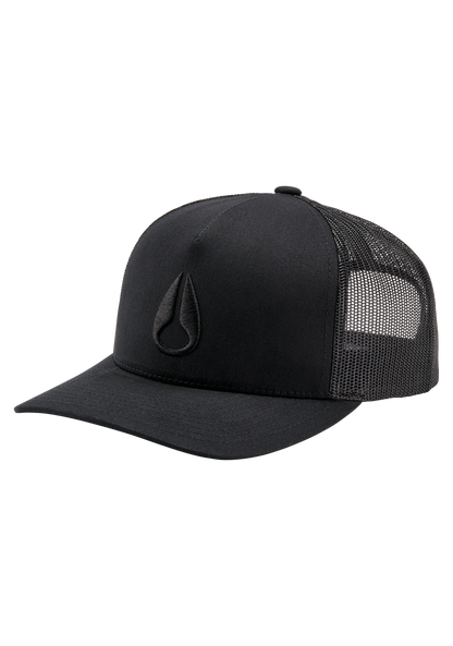 Iconed Trucker Hat - Black / Black View 1