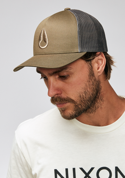 Iconed Trucker Hat - Dark Olive View 6