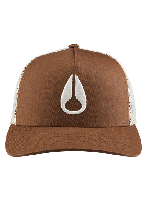 Iconed Trucker Hat - Brown / Off White