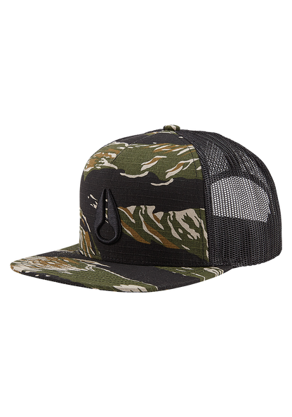 Deep Down Trucker Hat - Tiger Camo View 1