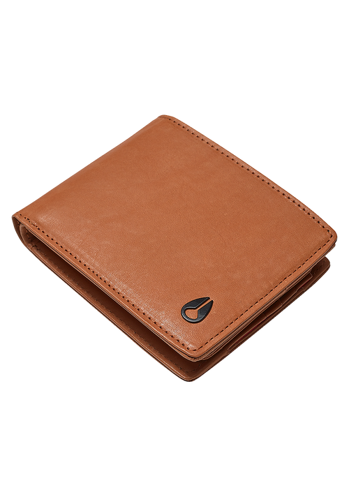 Pass Leather Wallet - Saddle