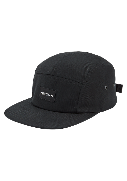 Mikey 5 Panel Hat - Black