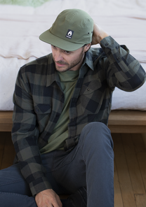 Mikey 5 Panel Hat - Olive View 3