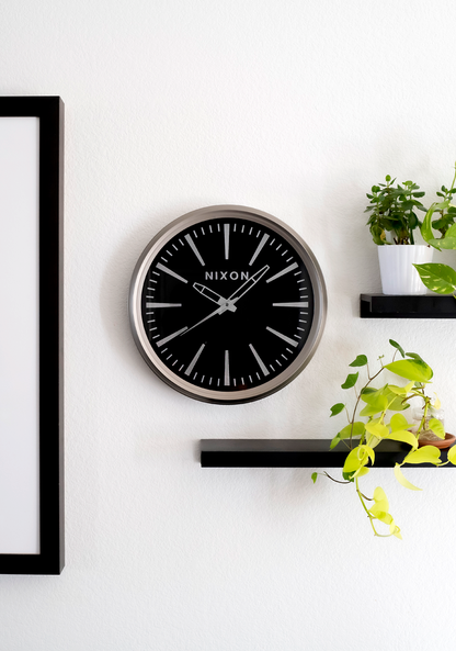 Sentry Wall Clock - Black View 5