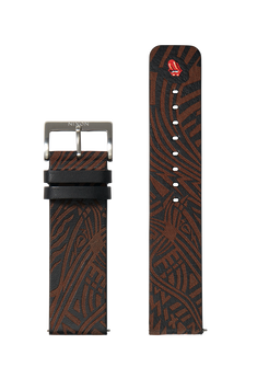 Rolling Stones 23mm Leather Band - Black