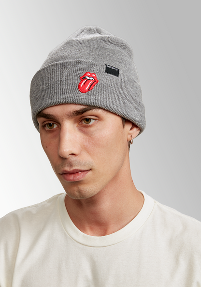 Rolling Stones Beanie - Heather Gray View 3