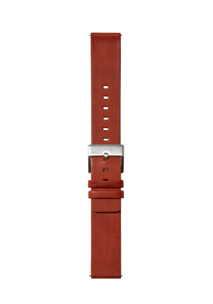 20mm Veg Tanned Leather Band - Brown View 2