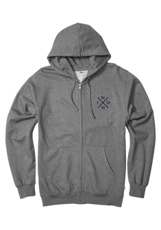 Spot Full Zip Hoodie - Dark Heather Gray