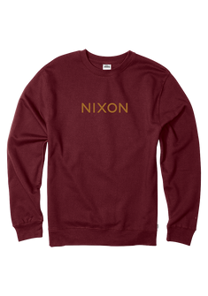 Wordmark Crew Sweatshirt - Burgundy