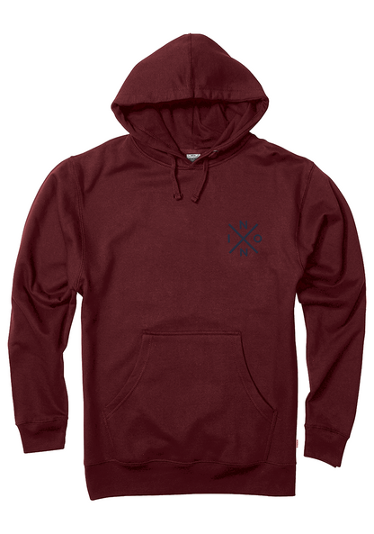 Spot Hoodie - Burgundy / Navy View 1